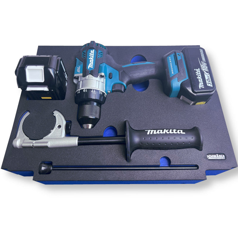 SCHWÄBLE® Schaumeinlage Schaumstoffeinlage für Makita Schlagbohrschrauber DHP486