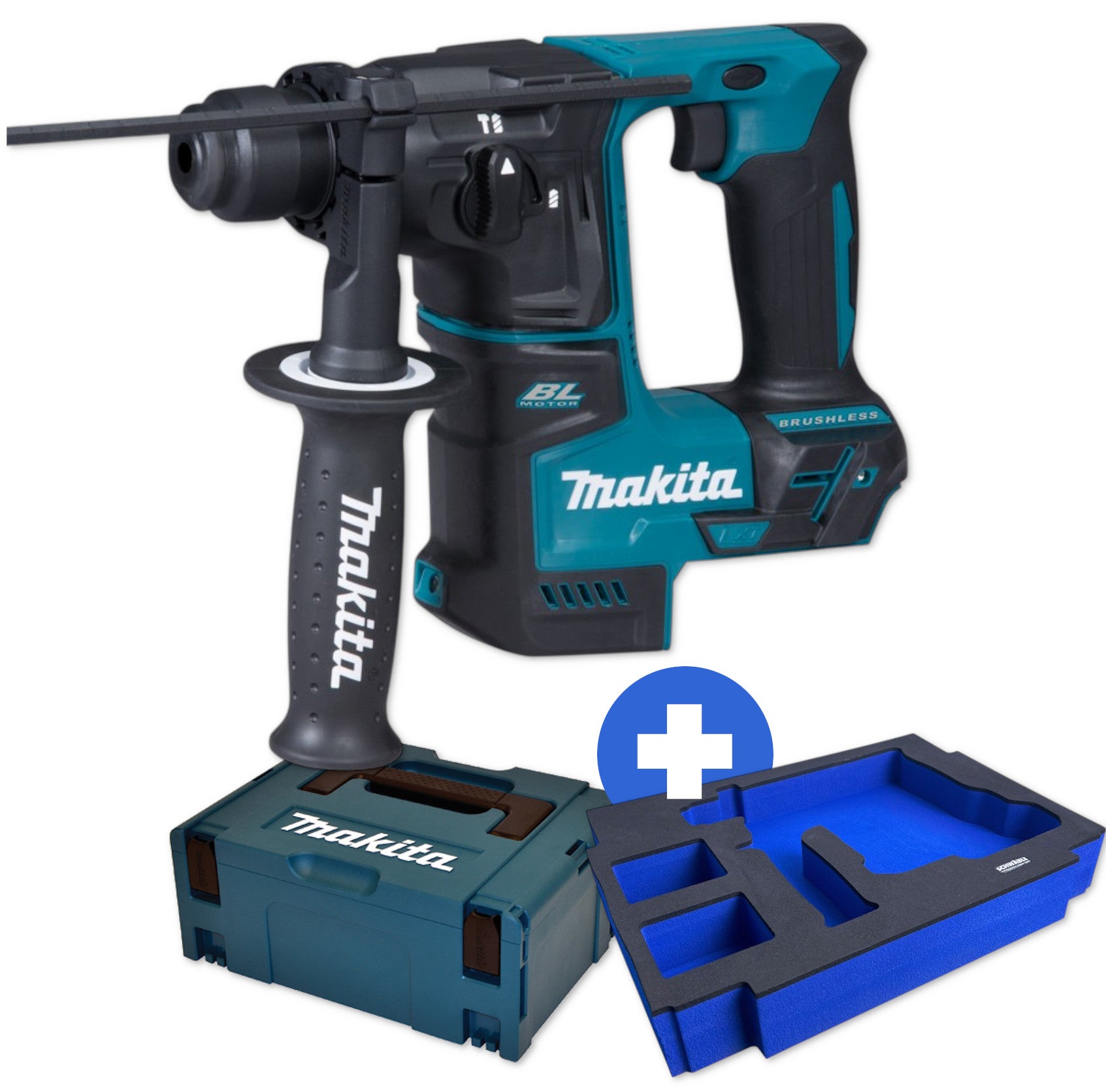 Makita Akku-Bohrhammer 18V DHR171SZ Schwäble Schaumstoffeinlage