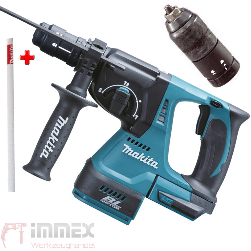 Makita Akku-Combo Set 18V DDF482 DHR243 ML003 DTM51 DJV181 DGA511 DSS501 DBO180