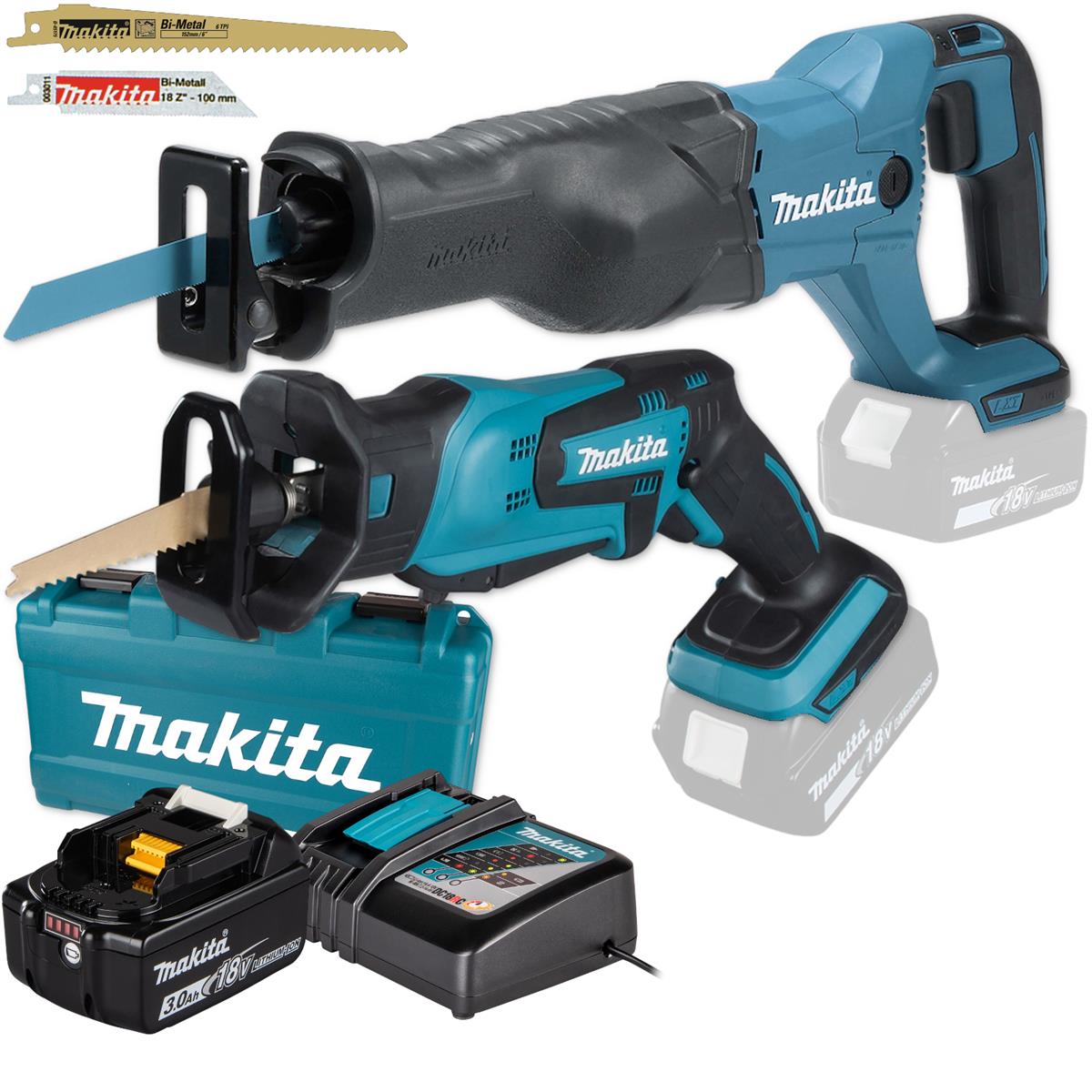 Makita cordless reciprocating saw set 18V DJR186 DJR183