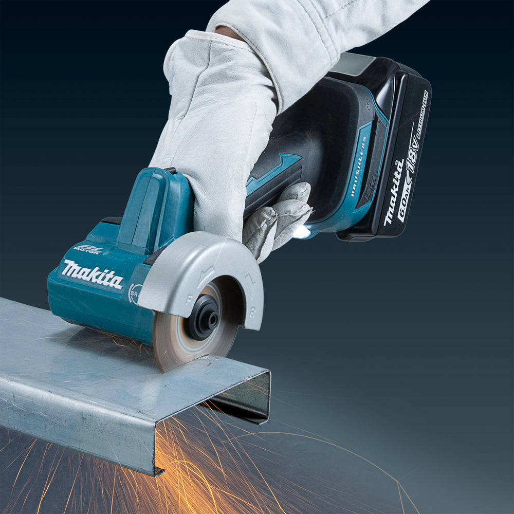 Makita Akku-Winkelschleifer 18V DMC300SZ 76mm + Schwäble Schaumstoffeinlage