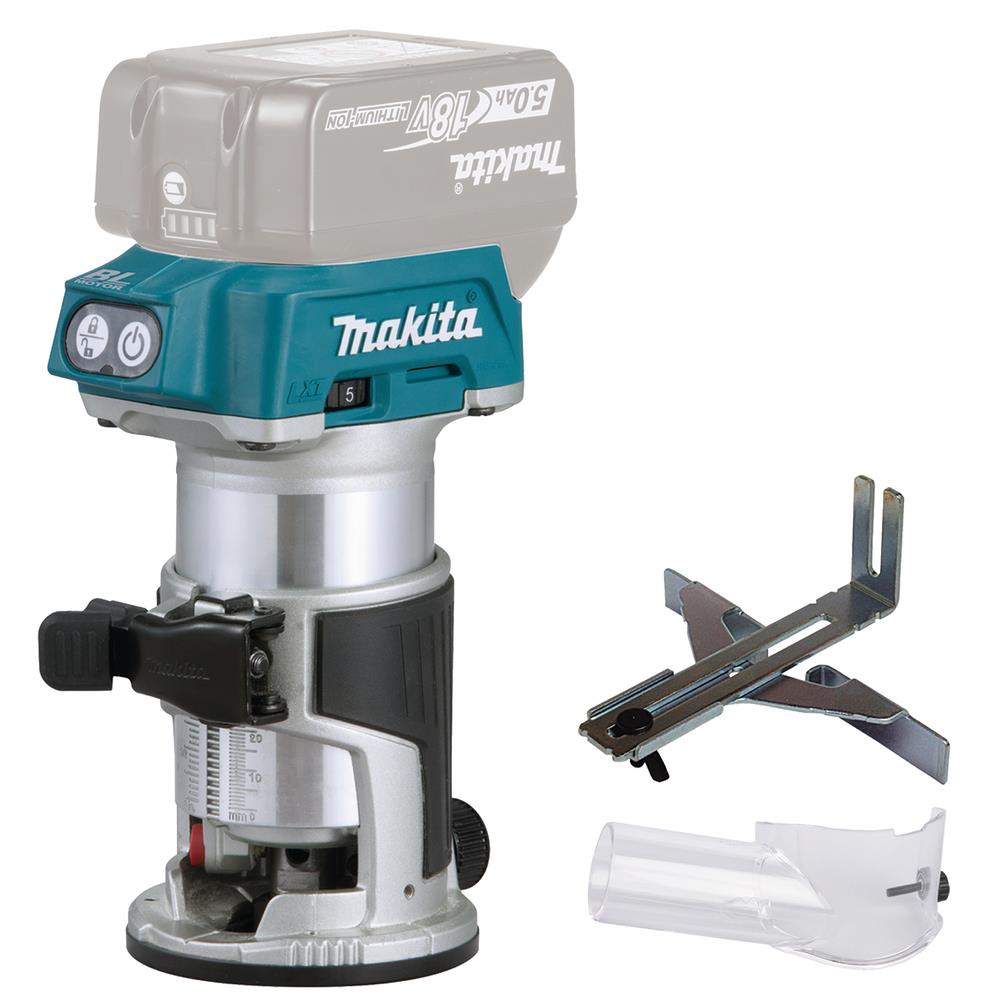 Makita Akku-Multifräse Oberfräse 18V DRT50SZJX2 + Schwäble Schaumstoffeinlage