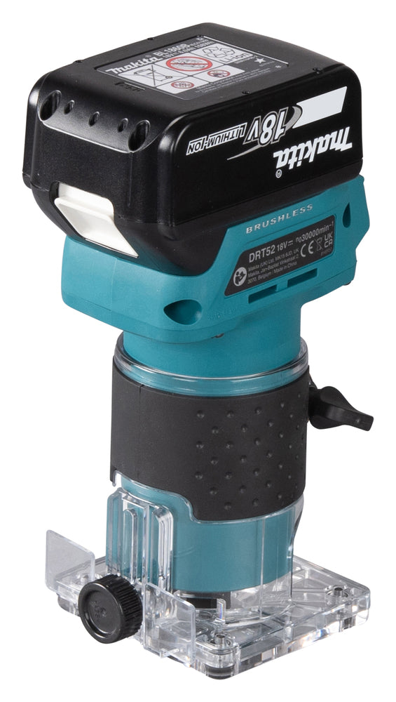 Makita Cordless Edge Router, Milling Machine, Plunger Router 18V DRT52Z 6mm