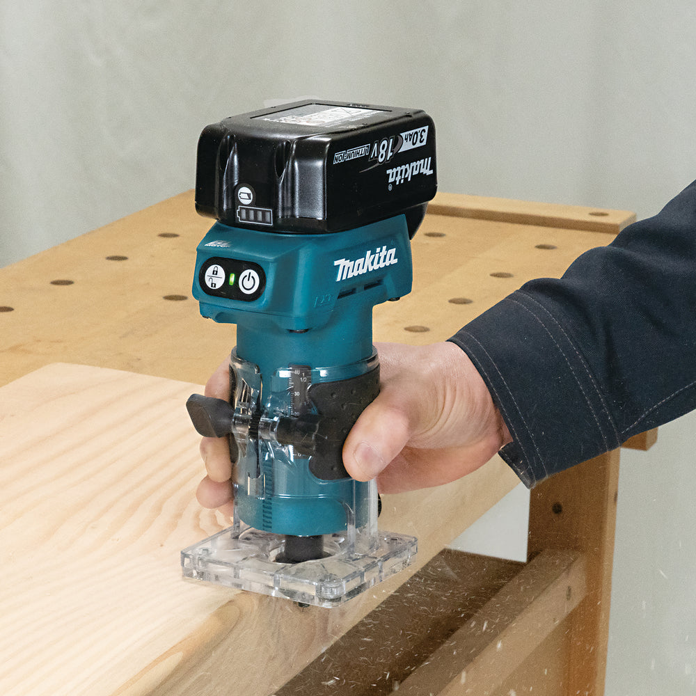 Makita Cordless Edge Router, Milling Machine, Plunger Router 18V DRT52Z 6mm
