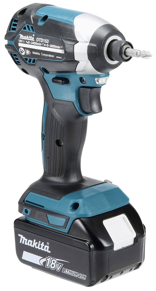 Makita Akku-Schlagschrauber 18V DTD153RTJ 2x5Ah Akkus