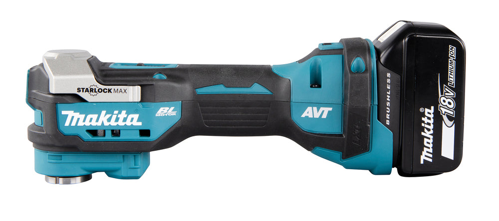 Makita Akku-Multifunktionswerkzeug 18V Multitool DTM52RF1 + Akku + DC18RC