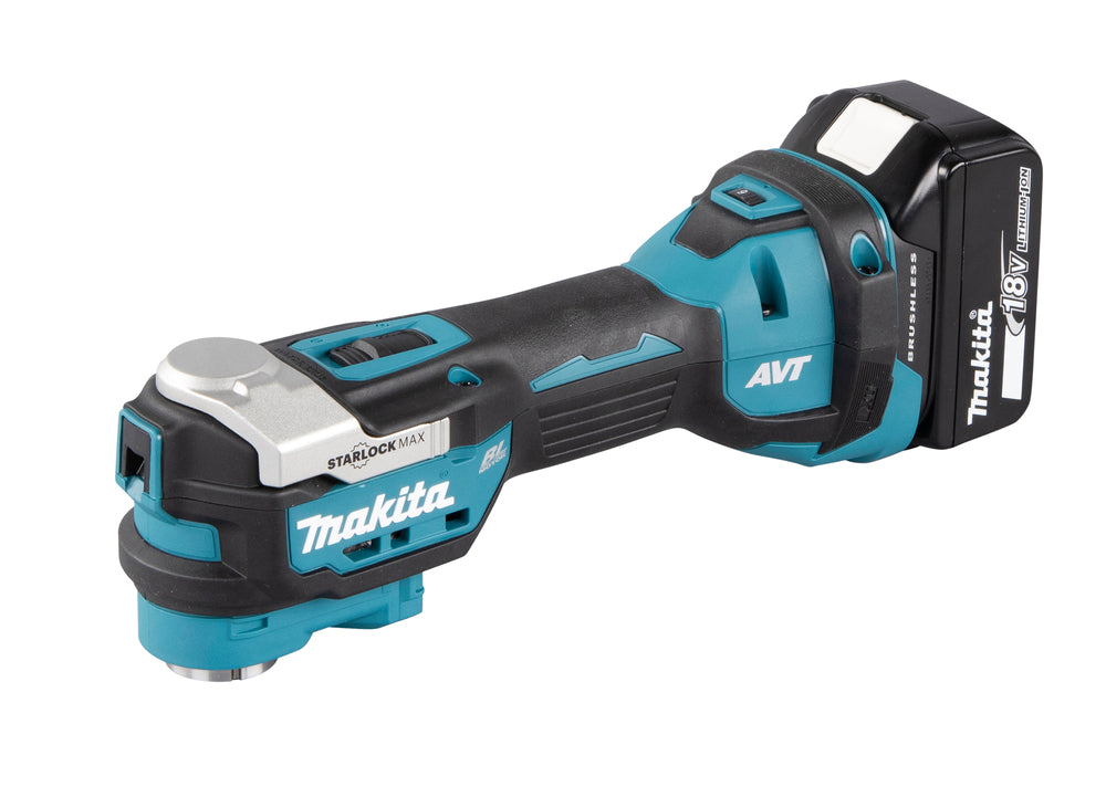 Makita Akku-Multifunktionswerkzeug 18V Multitool DTM52RF1 + Akku + DC18RC