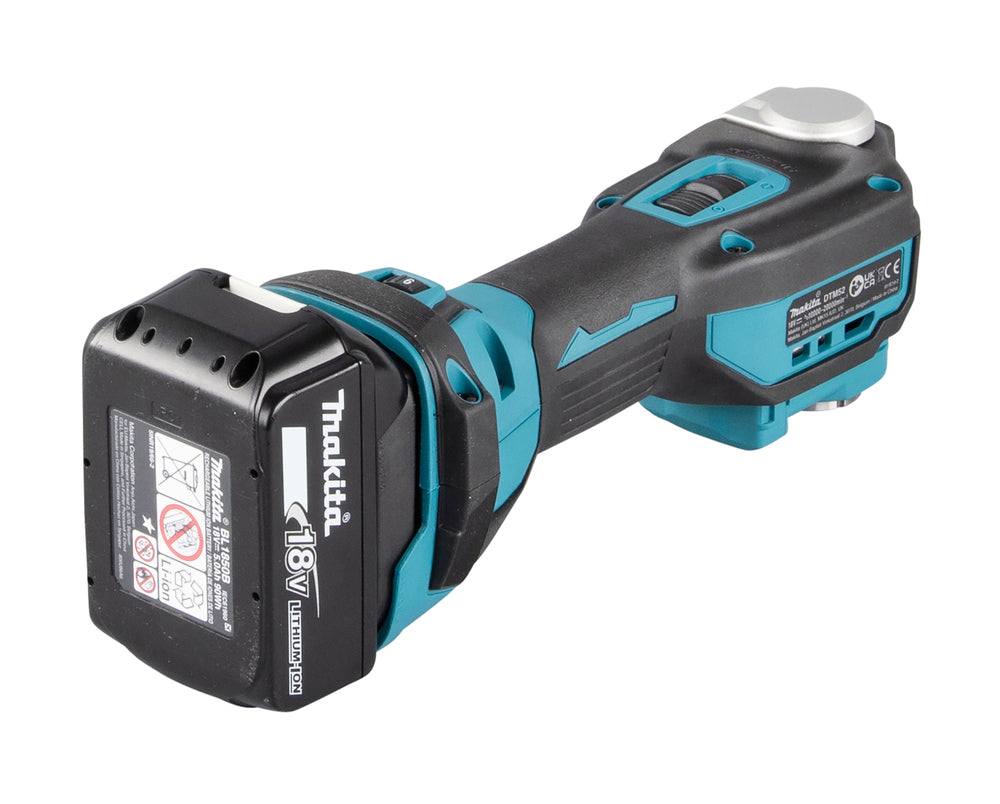 Makita Akku-Multifunktionswerkzeug 18V Multitool DTM52RF1 + Akku + DC18RC