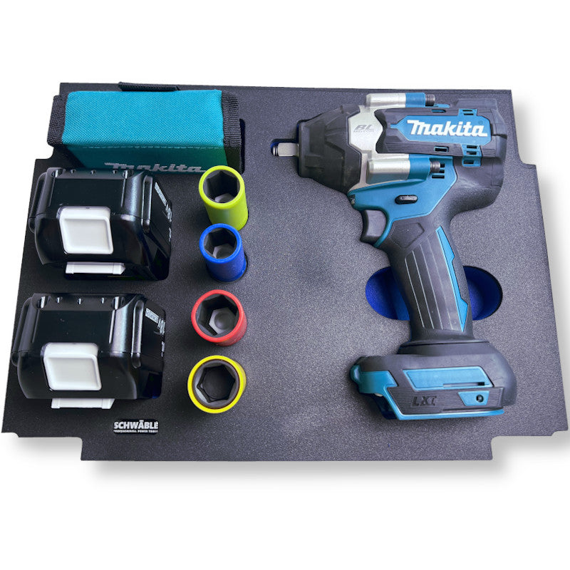 SCHWÄBLE® Schaumeinlage Schaumstoffeinlage für Makita Schlagschrauber DTW700 701