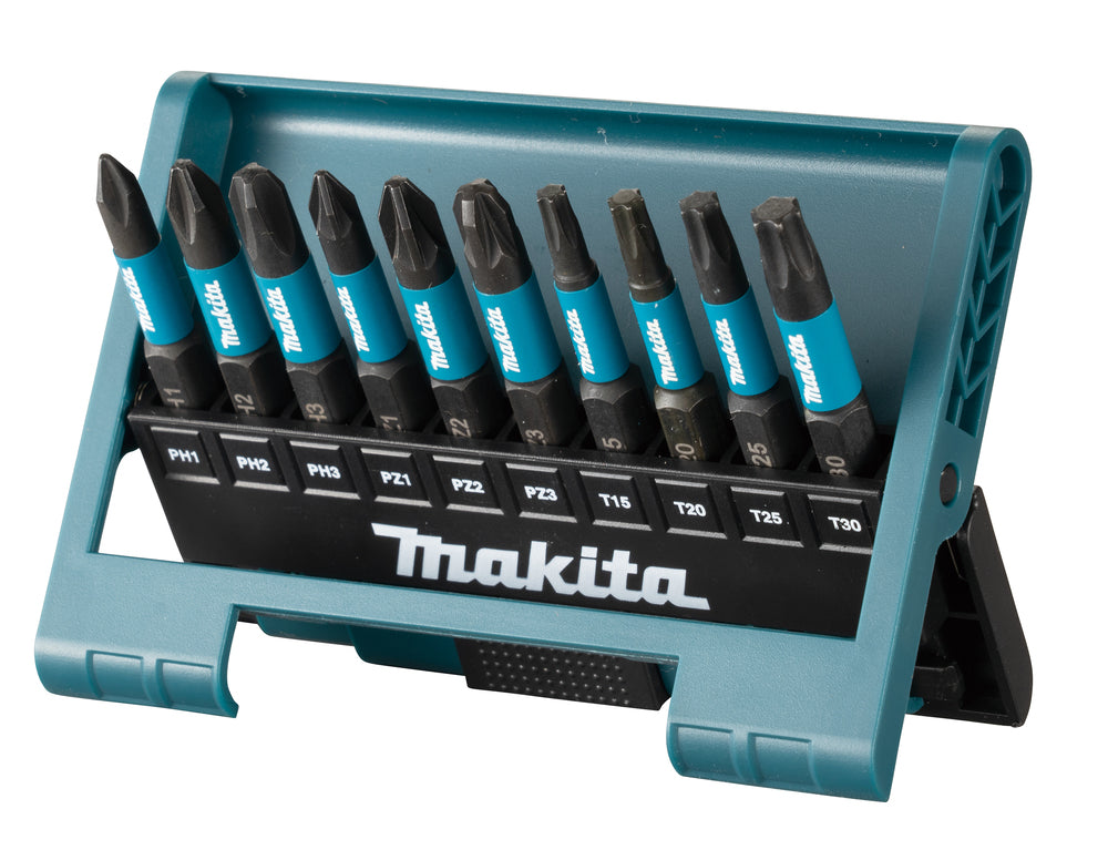 Makita Bit-Sortiment Bit-Set Satz 10tlg. PH/PZ/T 50mm Impact Black