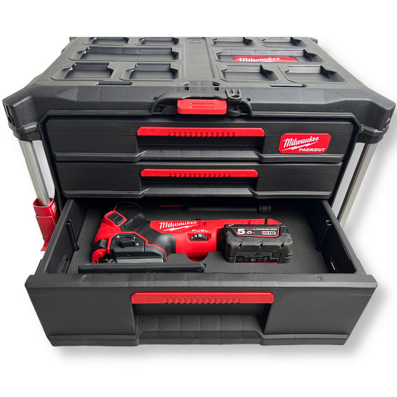 SCHWÄBLE® Schaumeinlage Schaumstoffeinlage für Milwaukee Akku-Stichsäge 18V FBJS