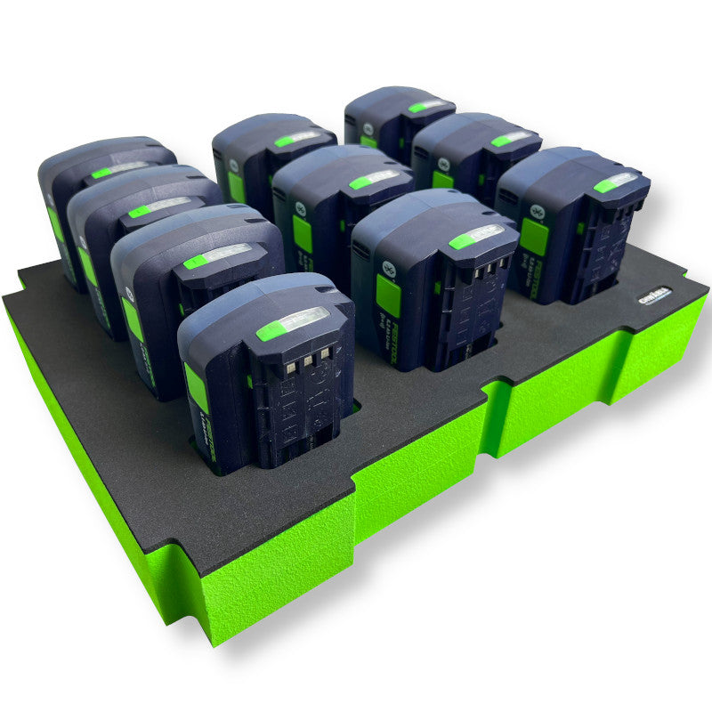 SCHWÄBLE® Schaumeinlage Schaumstoffeinlage für Festool Akkus 10x in Systainer