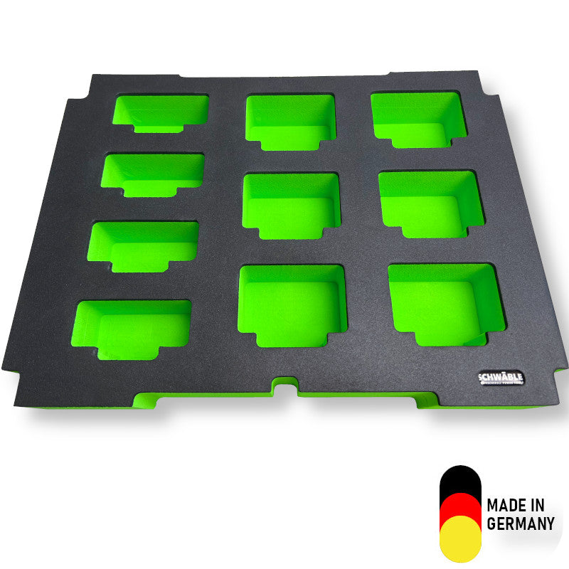 SCHWÄBLE® Schaumeinlage Schaumstoffeinlage für Festool Akkus 10x in Systainer