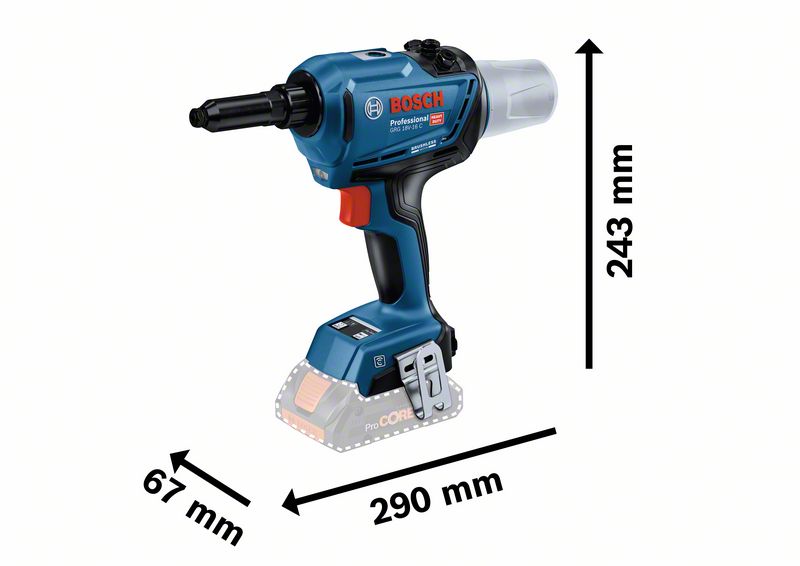 Bosch Akku-Nietpistole 18V GRG 18V-16 C 06019K5001