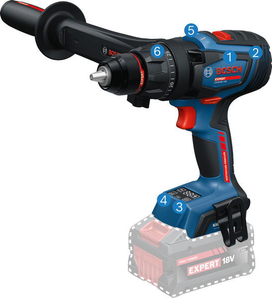 Bosch Akku-Schlagbohrschrauber EXSB18V-150,  2 x EXBA18V-80, L-BOXX 136