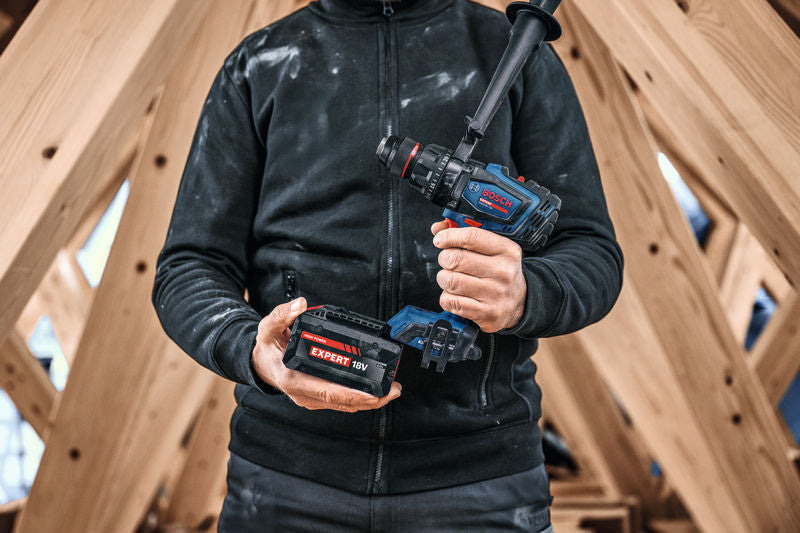 Bosch Akku-Schlagbohrschrauber EXSB18V-150,  2 x EXBA18V-80, L-BOXX 136