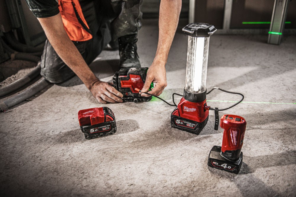 Milwaukee 4V Cordless Cross Line Laser L4CLLP-301C Green