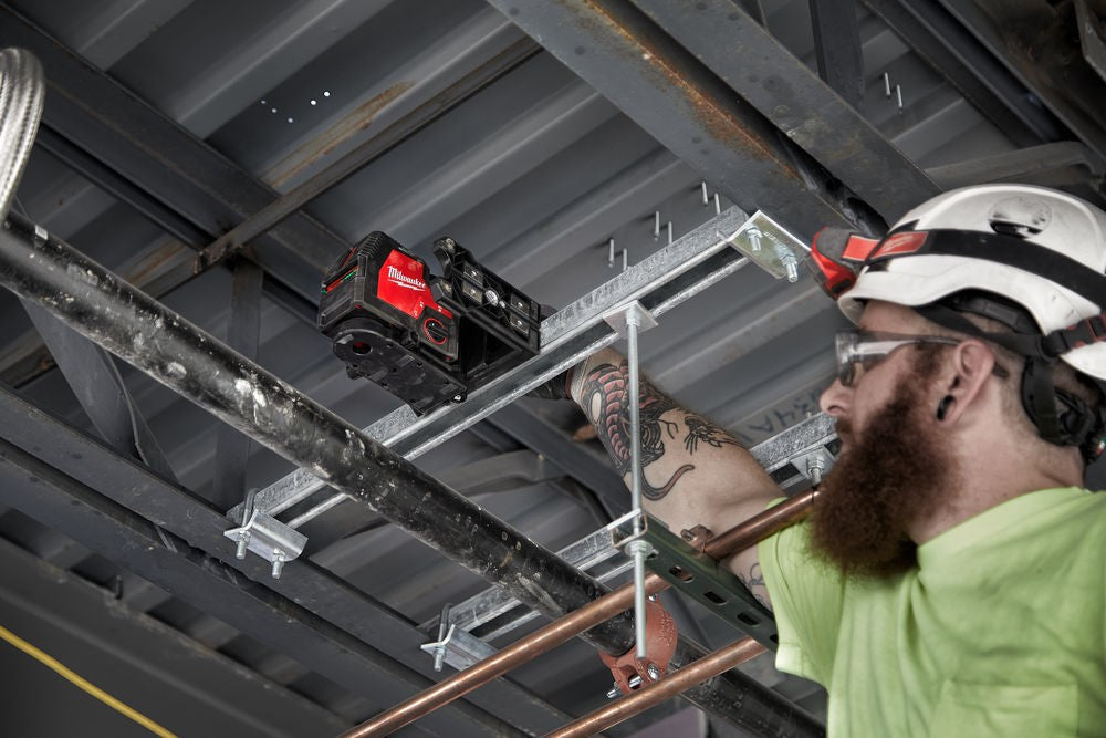 Milwaukee 4V Cordless Cross Line Laser L4CLLP-301C Green