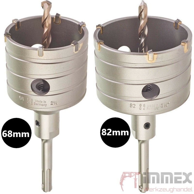 Milwaukee SDS-Plus Schlagbohrkrone 68mm, 82mm Beton Stein Bohrkrone Lochsäge