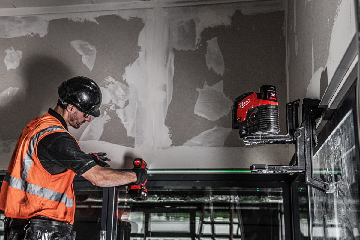 Milwaukee Akku-Kreuzlinienlaser 12V M12 CLLP-301C grün