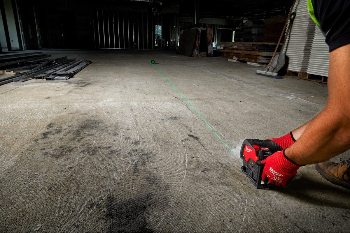 Milwaukee Akku-Kreuzlinienlaser 12V M12 CLLP-301C grün