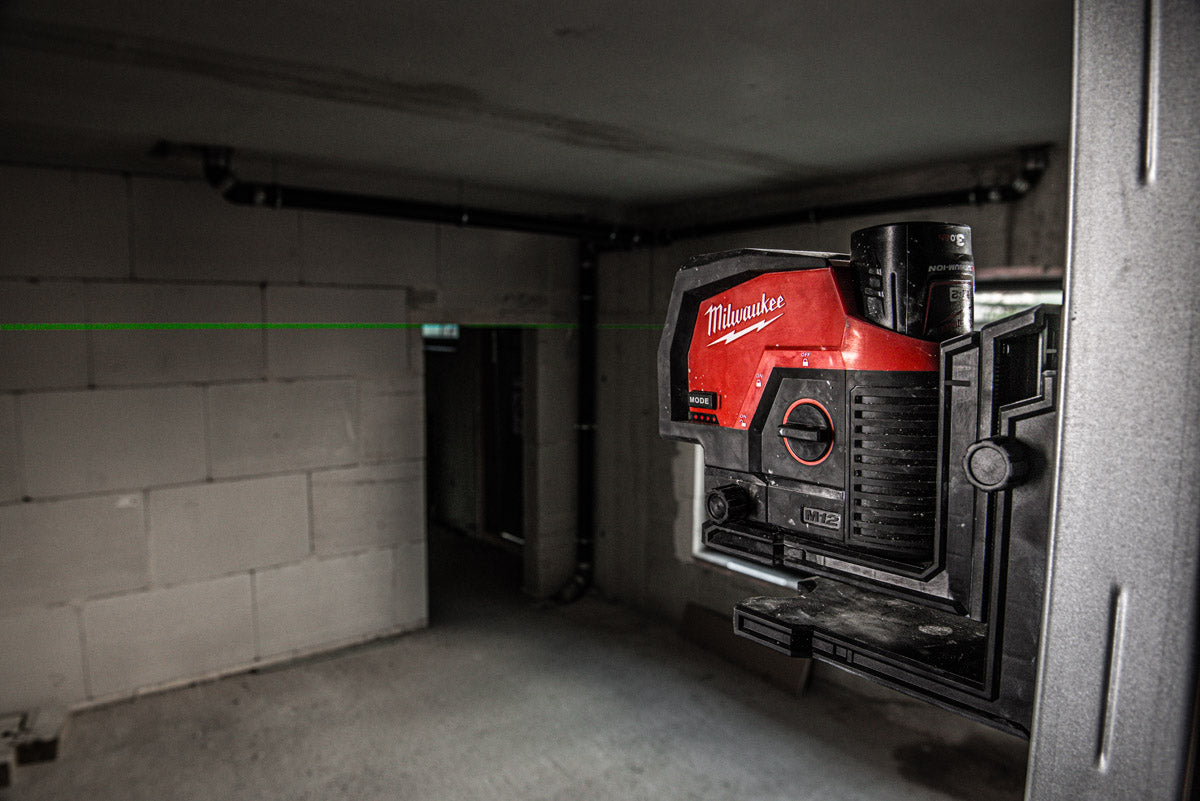 Milwaukee Akku-Kreuzlinienlaser 12V M12 CLLP-301C grün