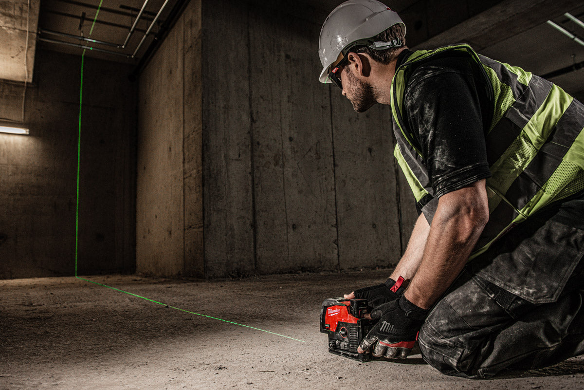 Milwaukee Akku-Kreuzlinienlaser 12V M12 CLLP-301C grün