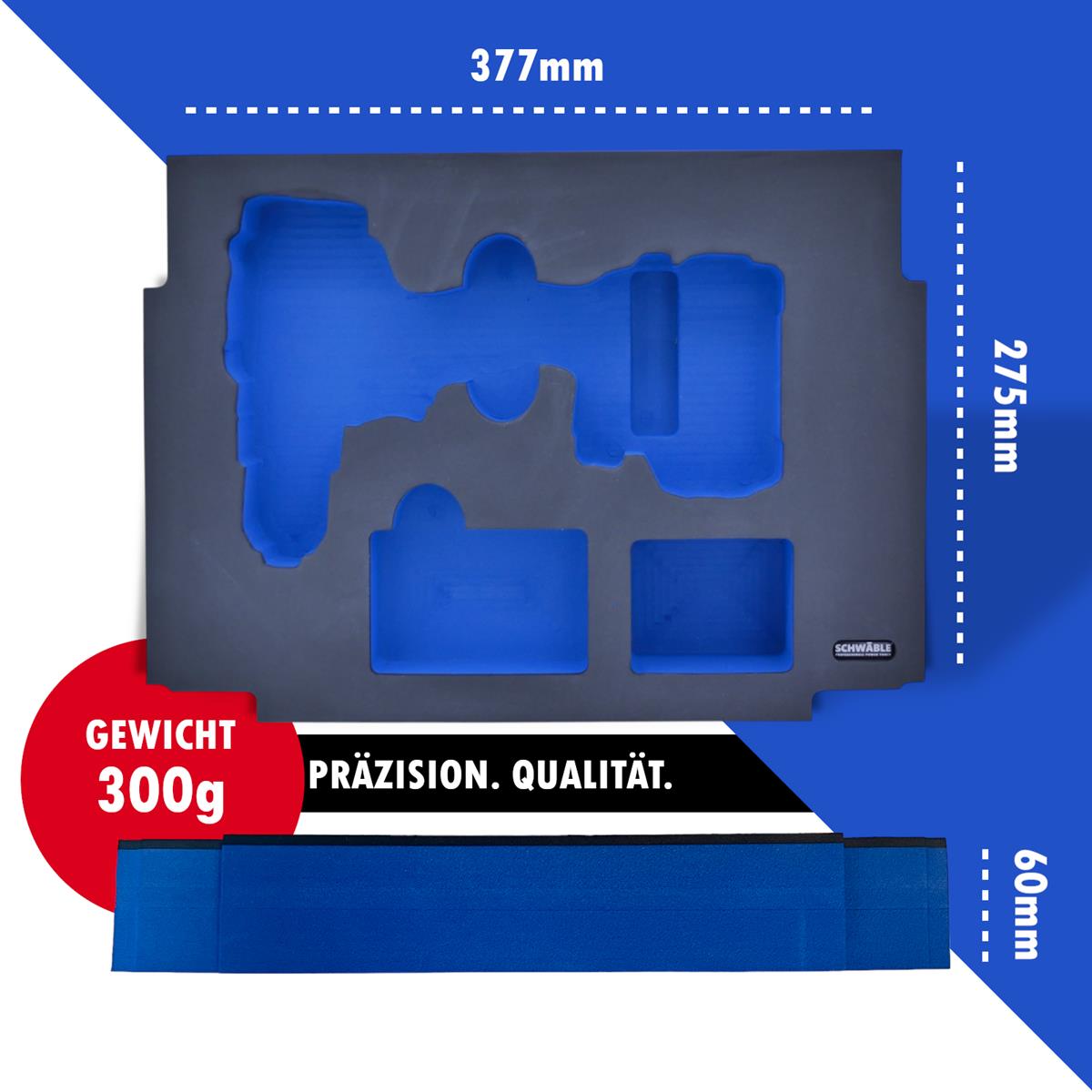 SCHWÄBLE® Foam Insert for Makita Cordless Drill Driver DF002
