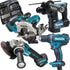Makita 18V Cordless Combo Set: Circular Saw, Angle Grinder, Hammer Drill