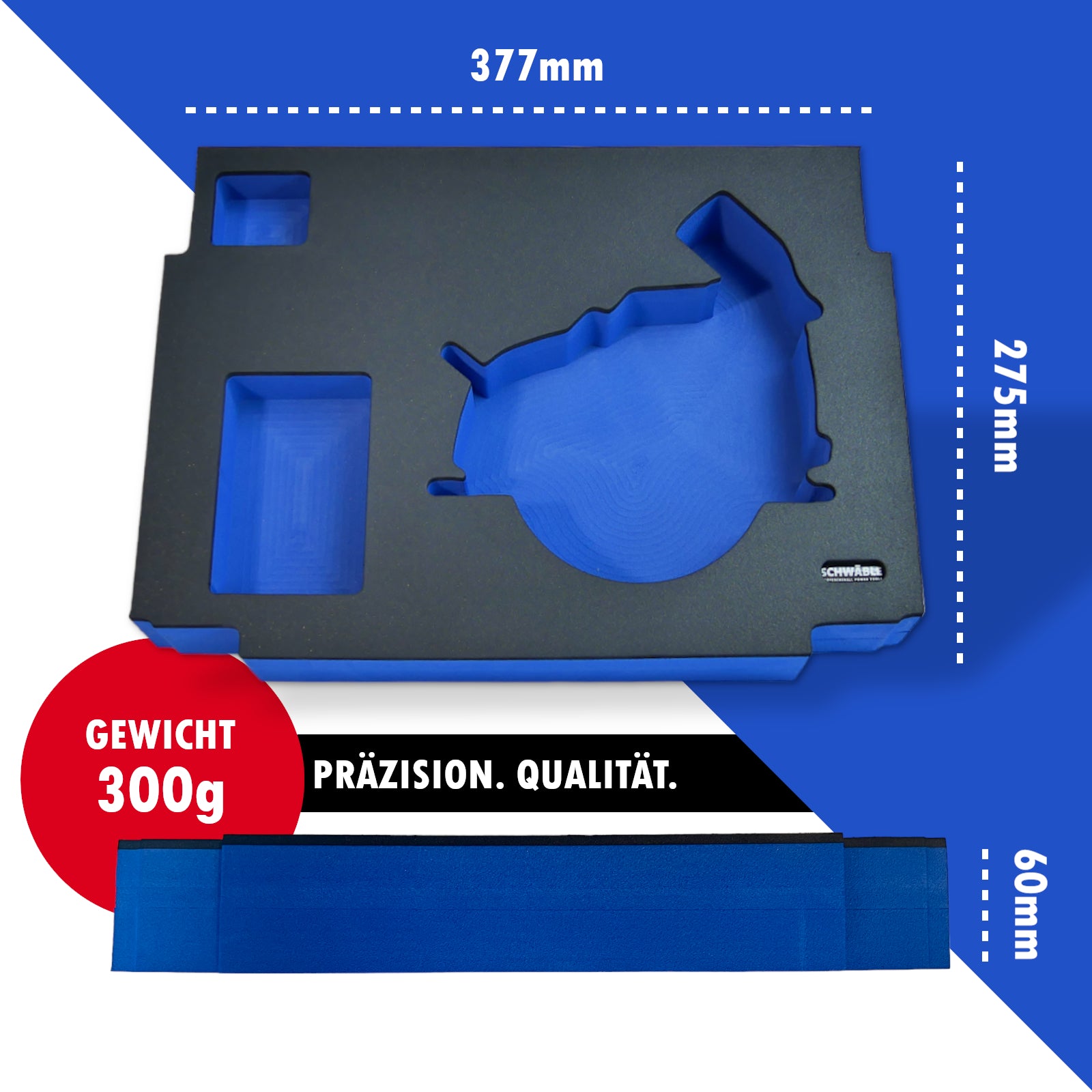 SCHWÄBLE® Schaumeinlage Schaumstoffeinlage für Makita Diamantschneider DCC500