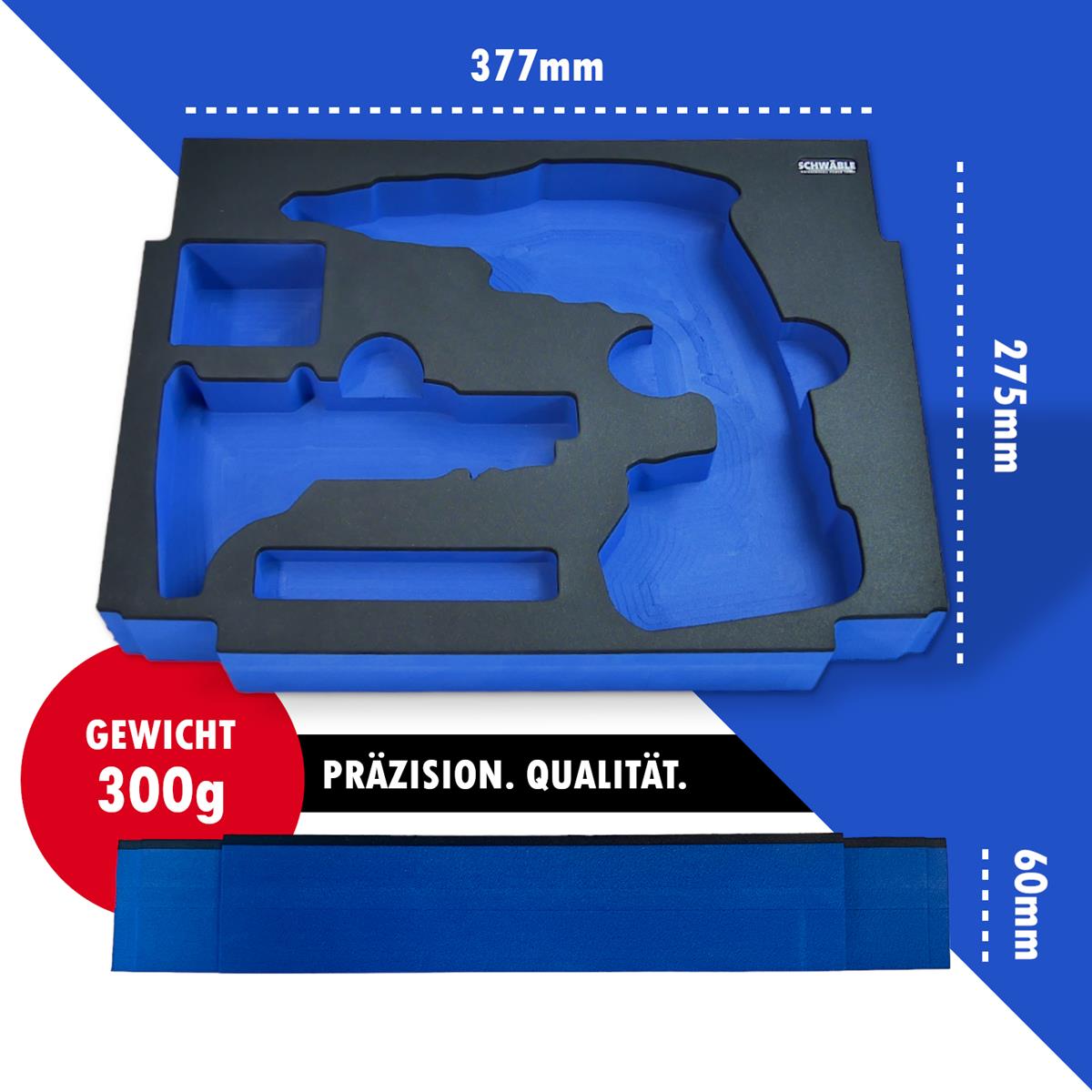 SCHWÄBLE® Foam Insert for Makita DFS452 Quick-Build Screwdriver