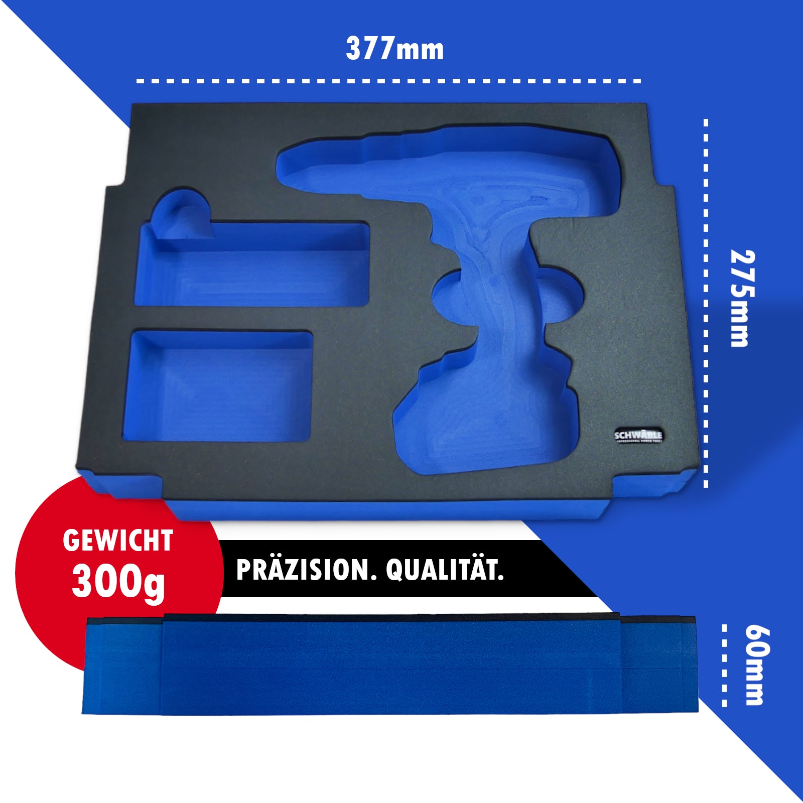 SCHWÄBLE® Foam Insert for Makita Impact Drill Driver DHP453