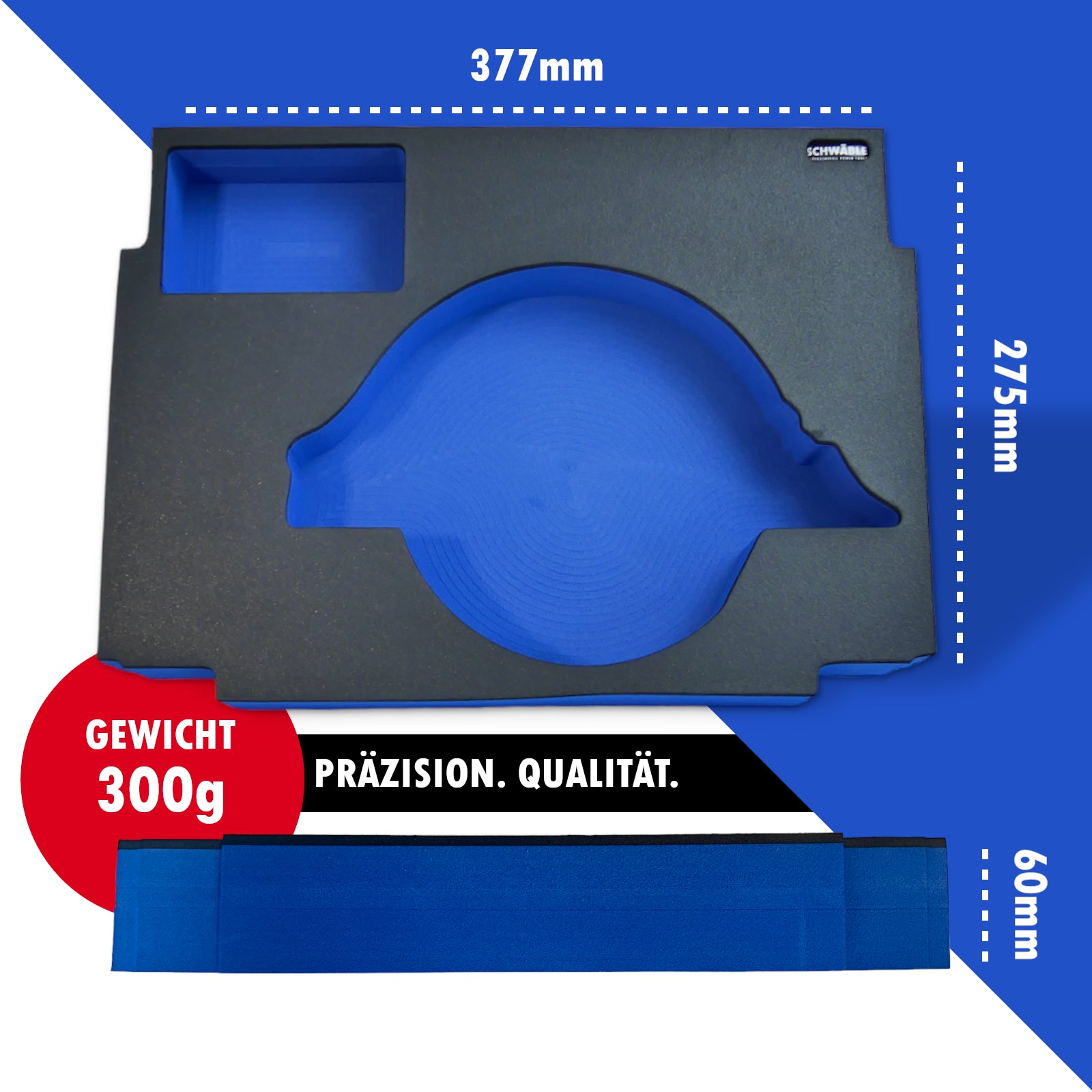 SCHWÄBLE® Schaumeinlage Schaumstoffeinlage für Makita Handkreissäge DHS680