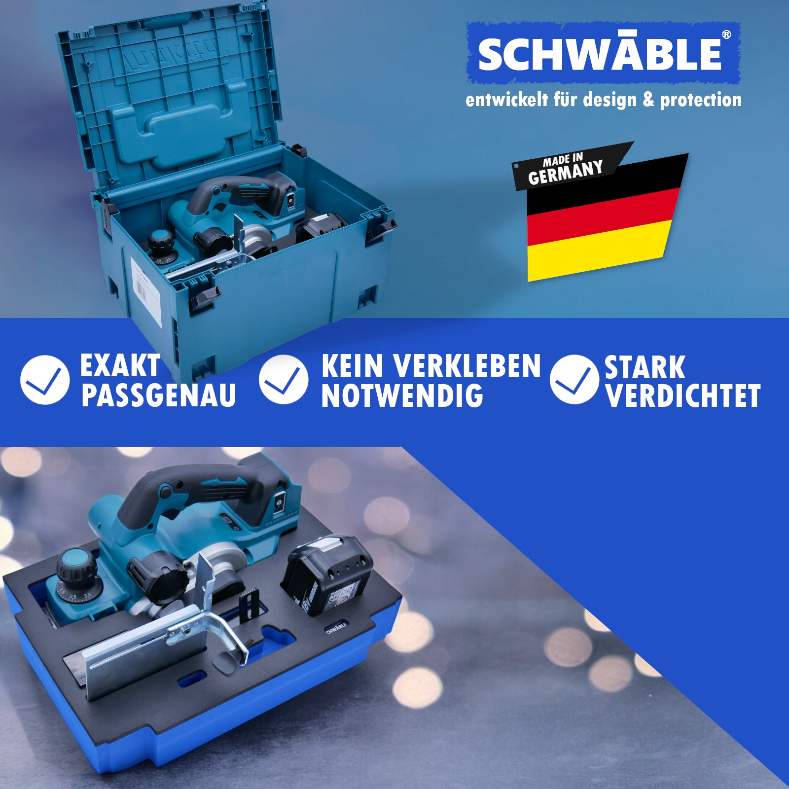 SCHWÄBLE® Foam Insert for Makita Planer DKP181