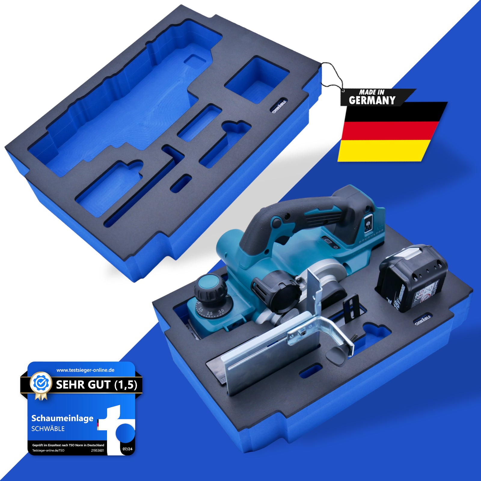 SCHWÄBLE® Foam Insert for Makita Planer DKP181