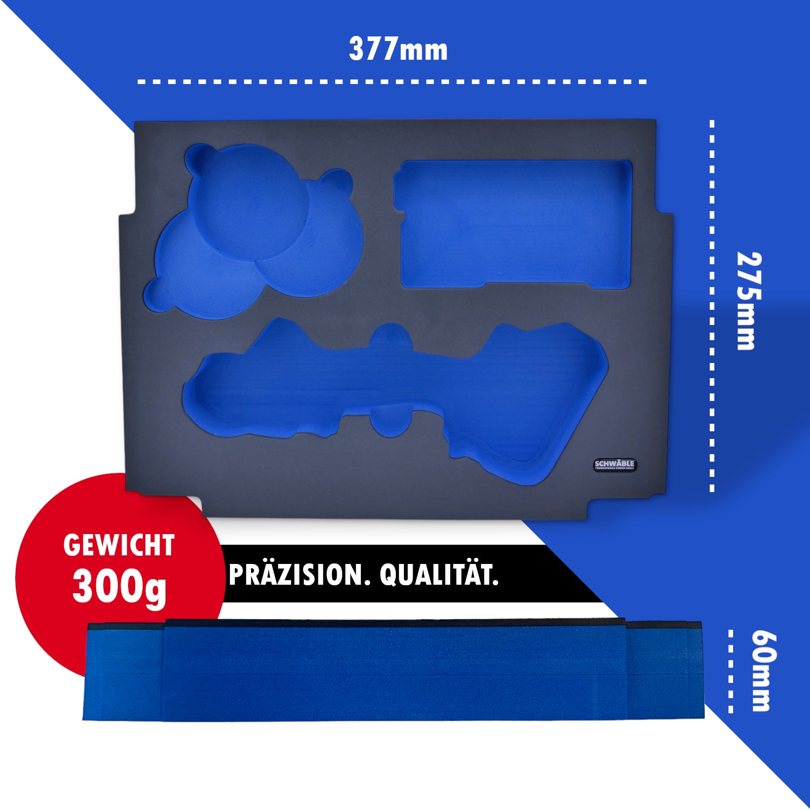 SCHWÄBLE foam insert for Makita DMC300 cordless angle grinder