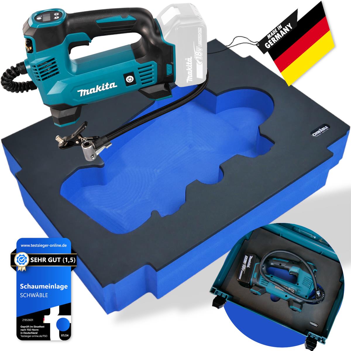 SCHWÄBLE® Foam Insert for Makita Compressor DMP180
