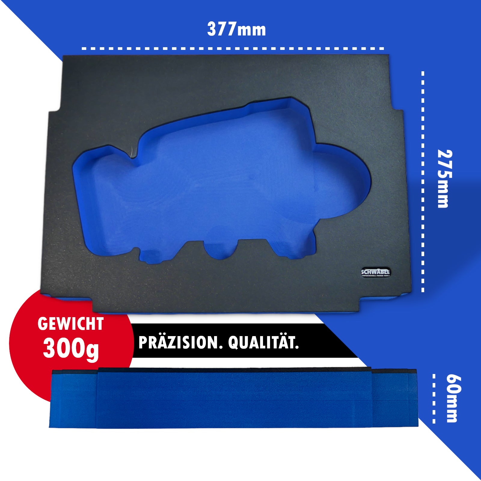 SCHWÄBLE® Schaumeinlage Schaumstoffeinlage für Makita Kompressor DMP180