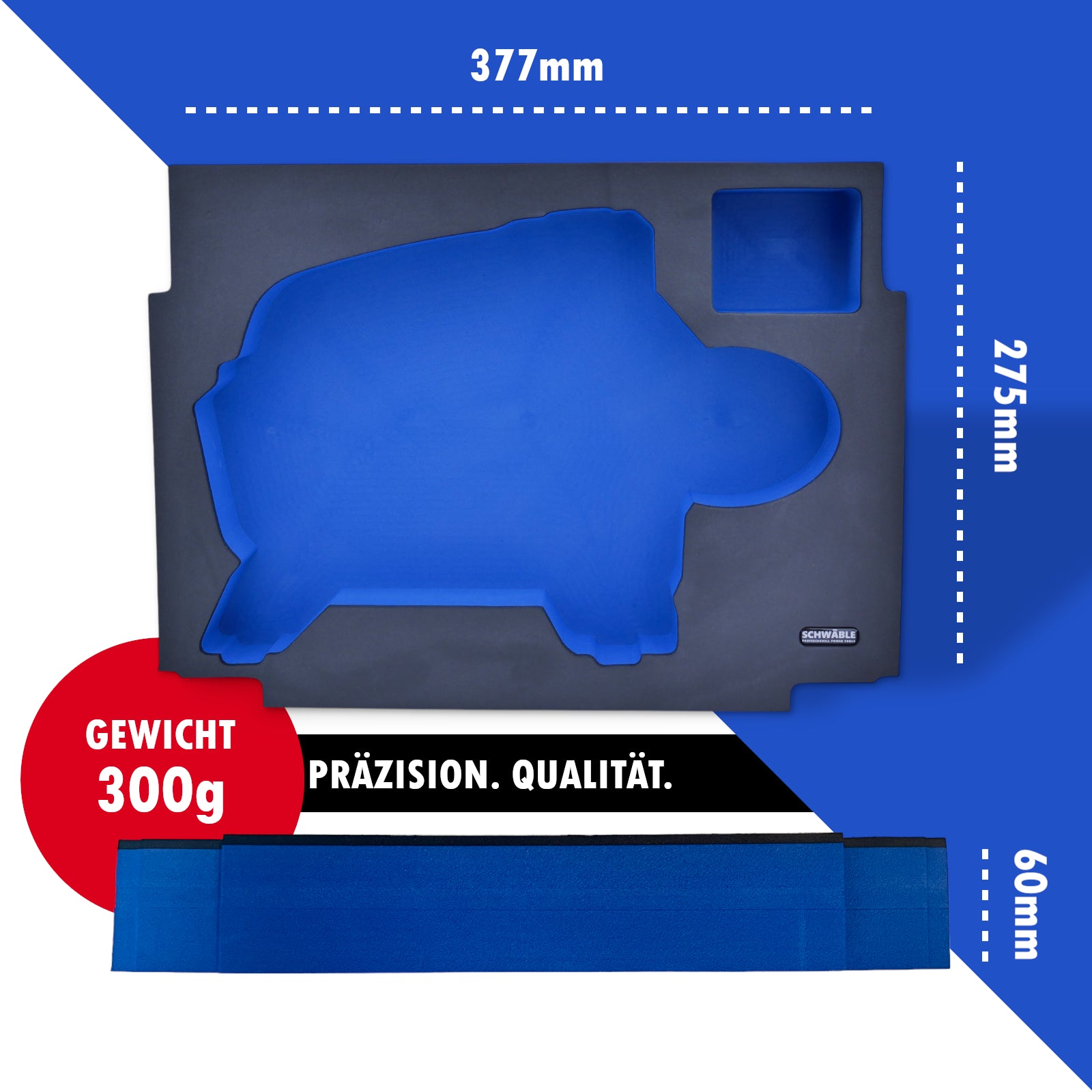 SCHWÄBLE foam insert for Makita cordless compressor DMP181