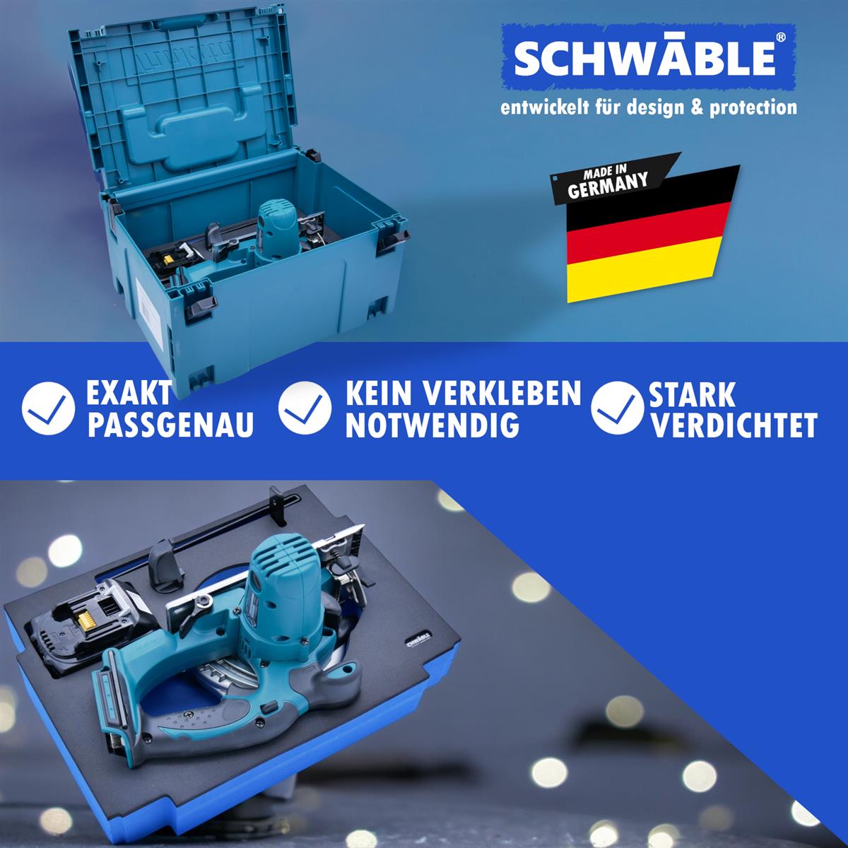 SCHWÄBLE® Foam Insert for Makita Cordless Circular Saw DSS501