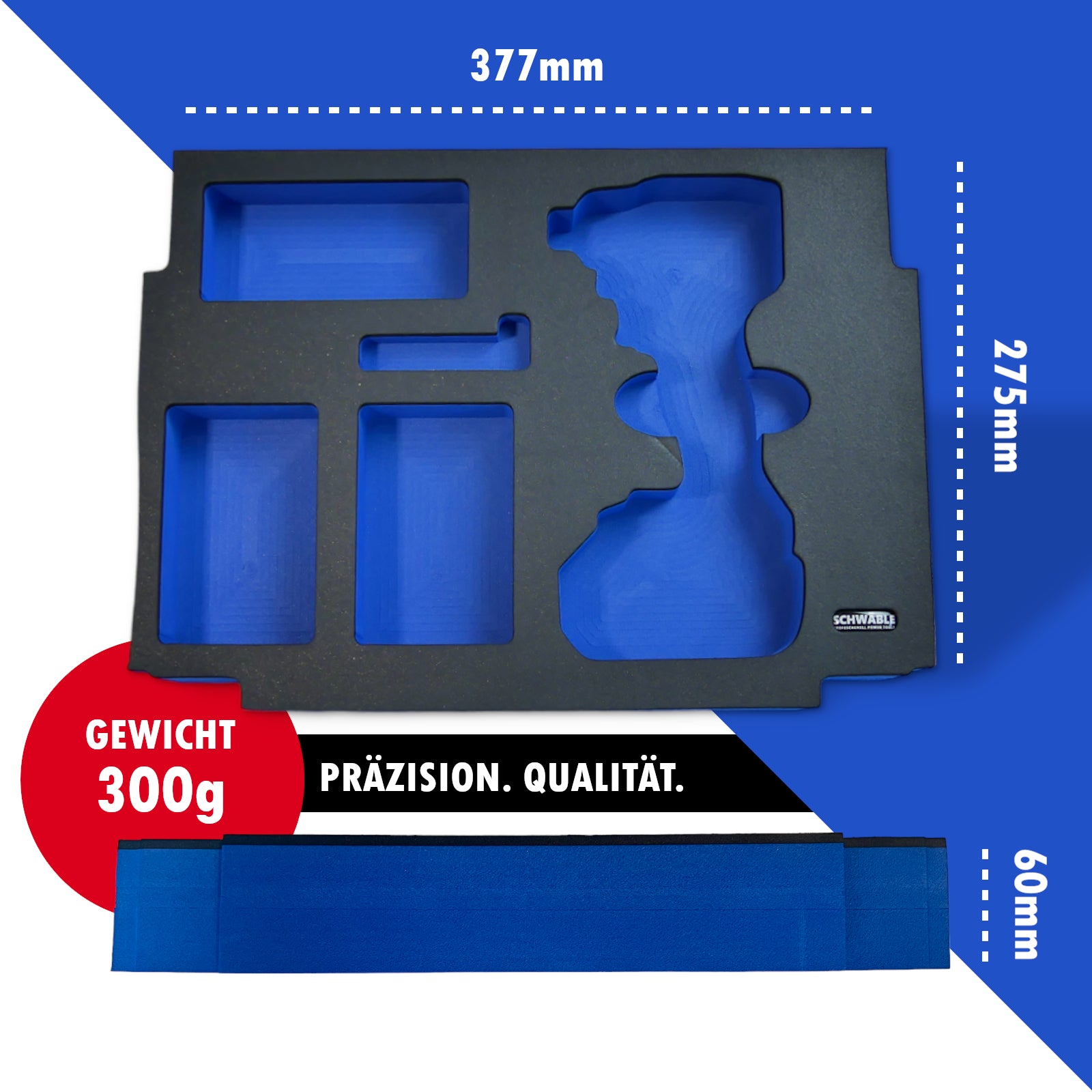 SCHWÄBLE® Foam Insert for Makita Impact Wrench DTD172