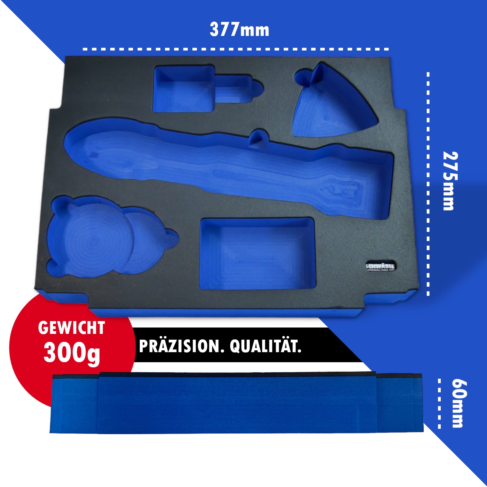 SCHWÄBLE® Schaumeinlage Schaumstoffeinlage für Makita Multitool DTM51