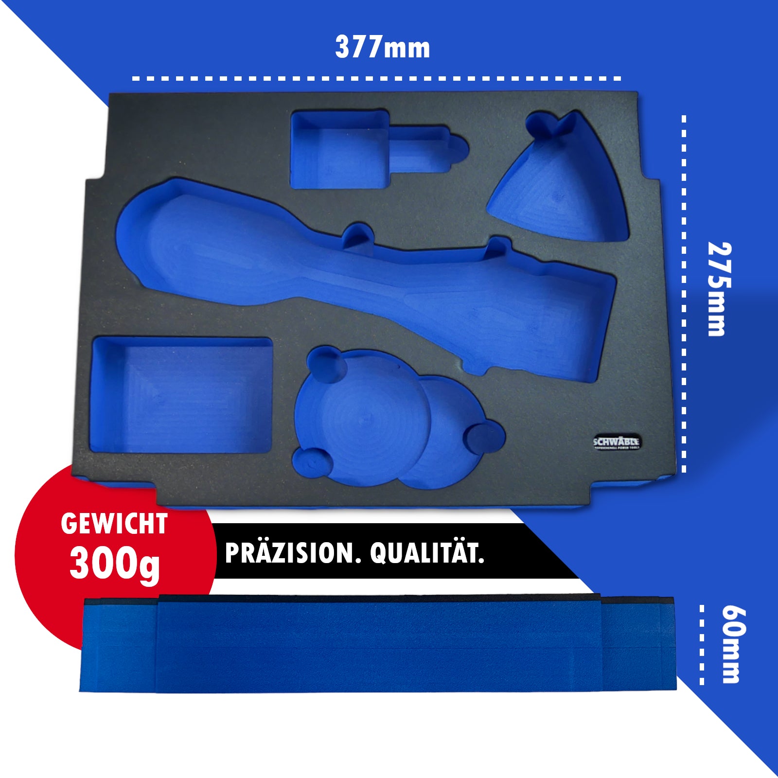 SCHWÄBLE® Schaumeinlage Schaumstoffeinlage für Makita Multitool DTM52