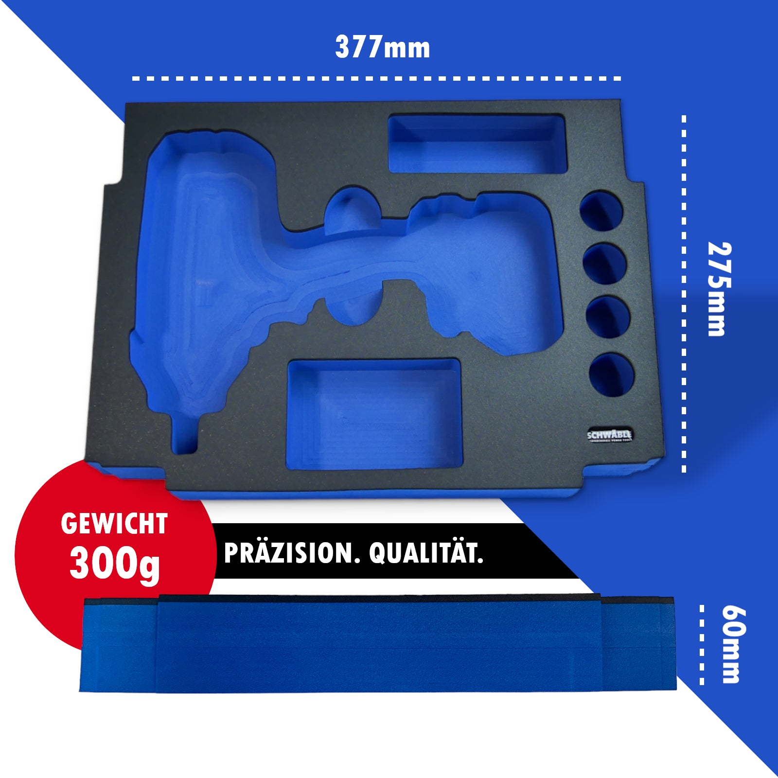 SCHWÄBLE® Foam Insert for Makita Impact Wrench DTW1002