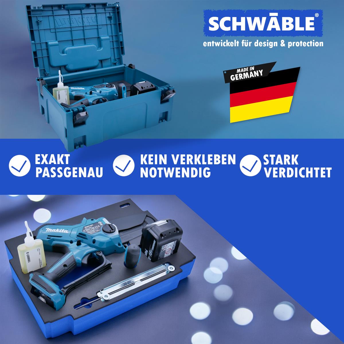 SCHWÄBLE® Foam Insert for Makita Cordless Chainsaw DUC101