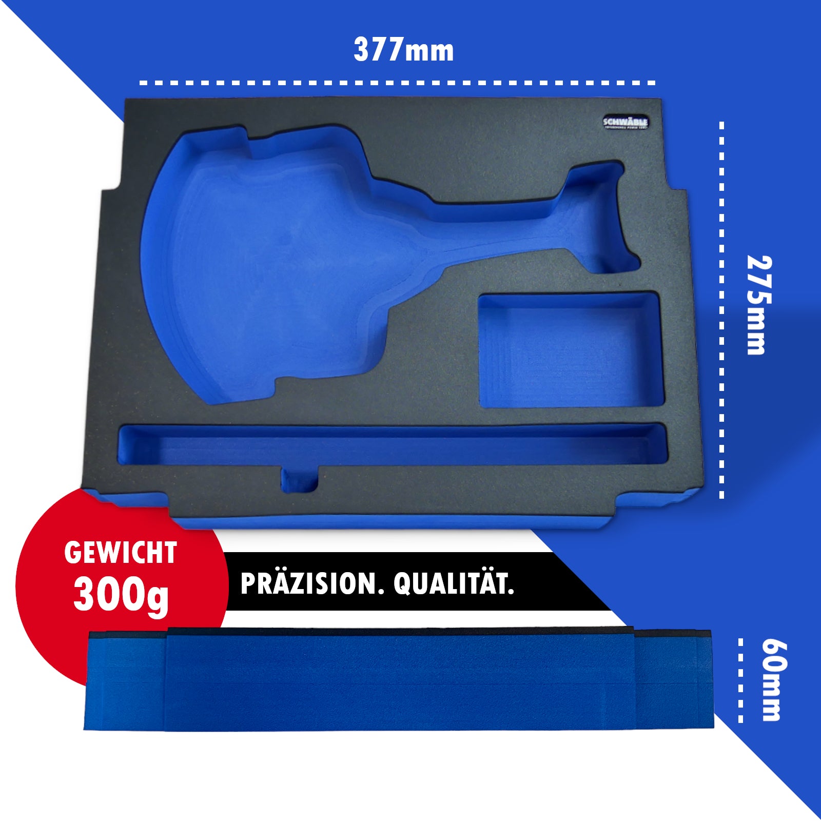 SCHWÄBLE® Schaumeinlage Schaumstoffeinlage für Makita Grasschere DUM604