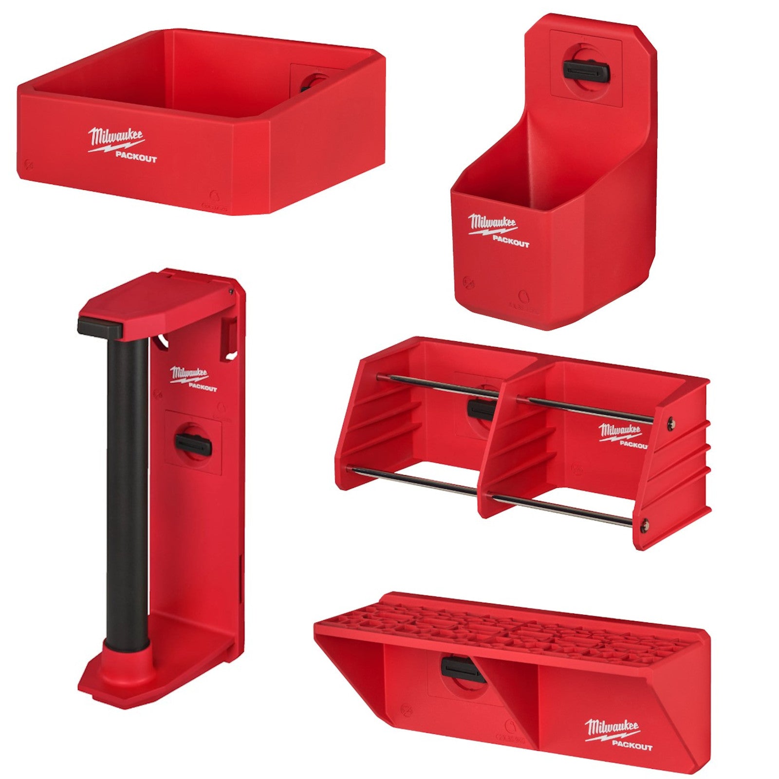 Milwaukee PACKOUT Aufbewahrungslösungen Becherhalter Papierhalter Zangenhalter