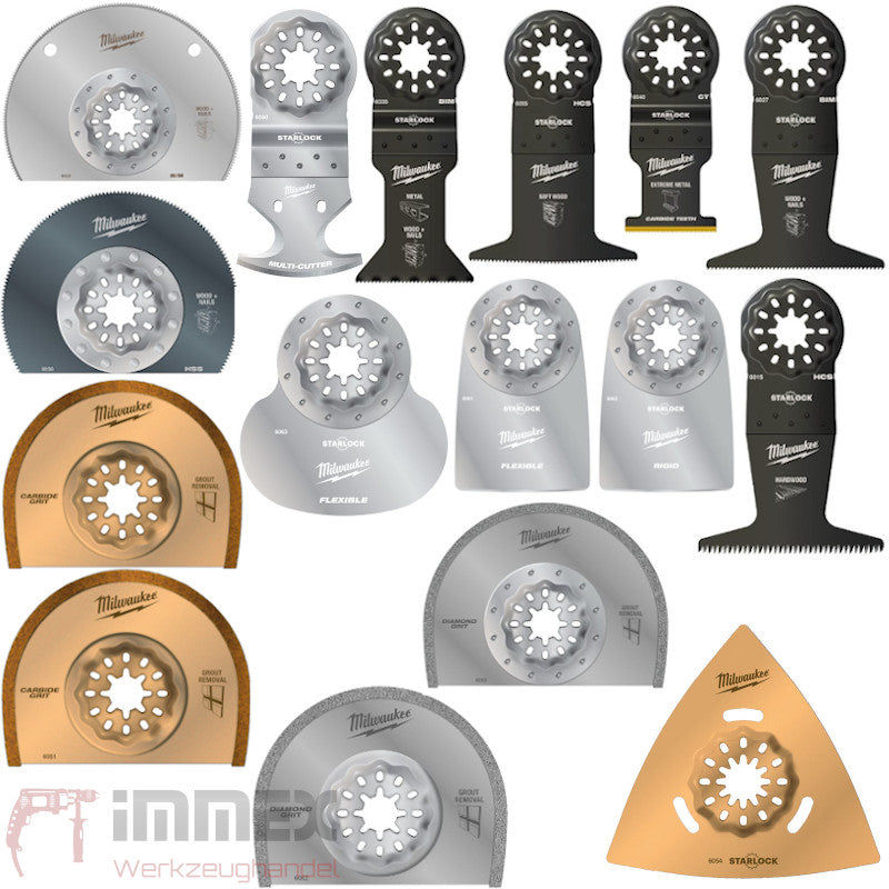 Milwaukee Aufsätze für Multifunktionswerkzeug Starlock