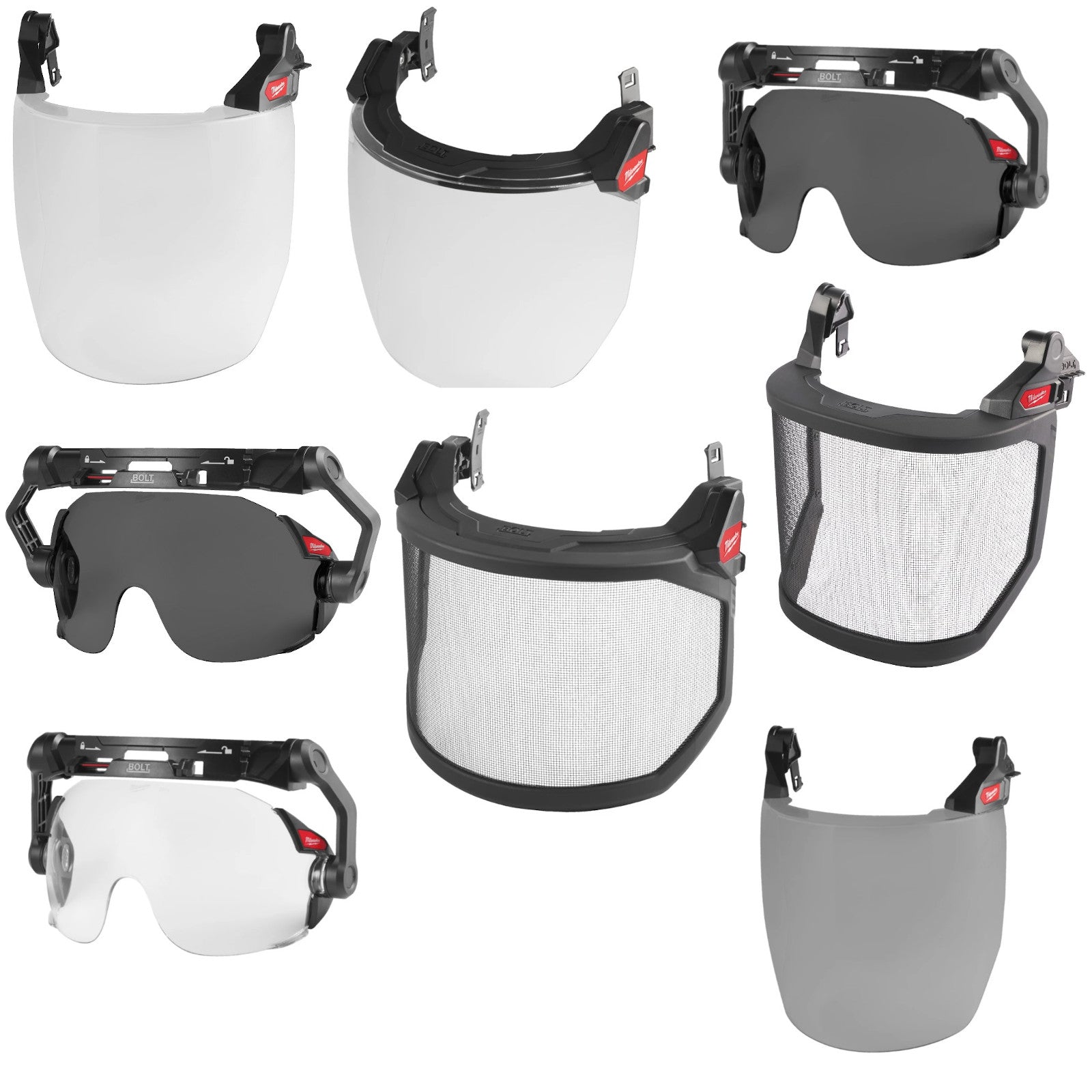 Milwaukee Visier Visiere für BOLT200 Schutzhelm Baustellenhelm Kletterhelm