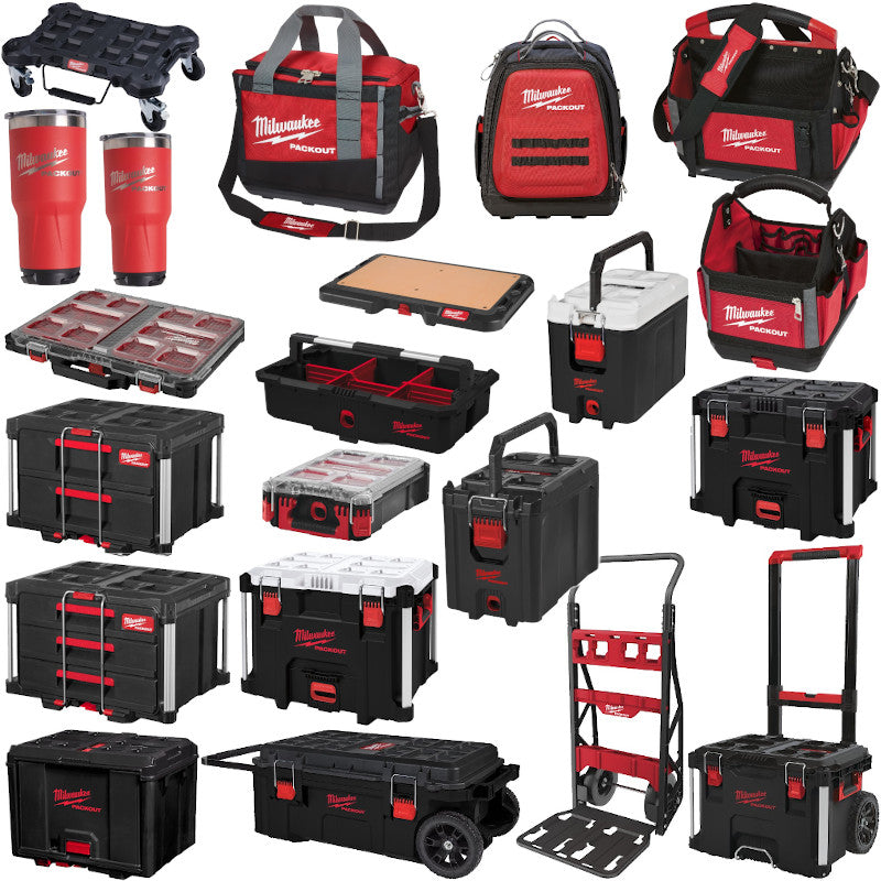 Milwaukee Packout Werkzeugkoffer Werkzeugtasche Box Kühlbox Trolley Rollbrett